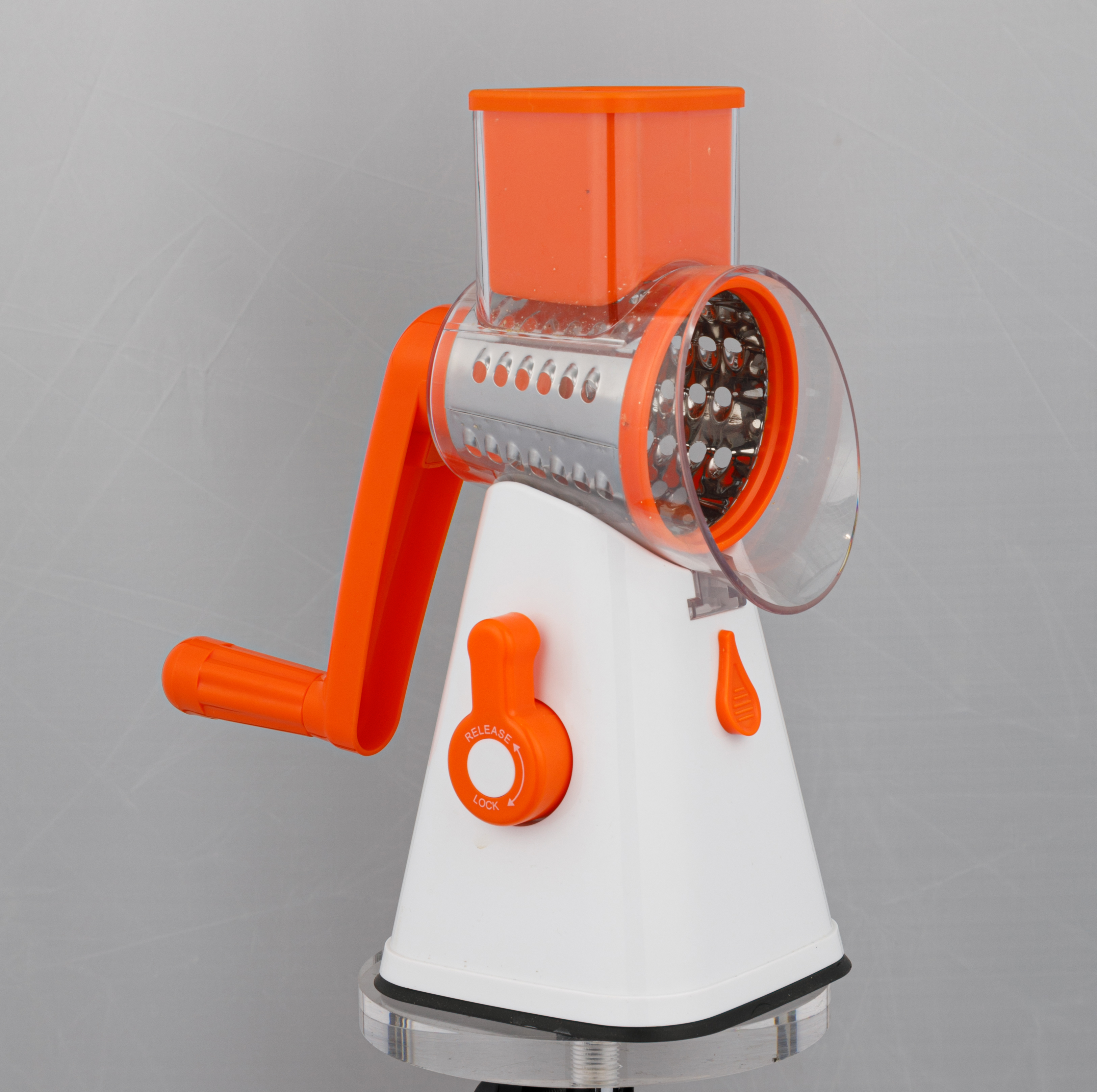 Rallador de tambor mecánico rebanador de verduras 3 en 1