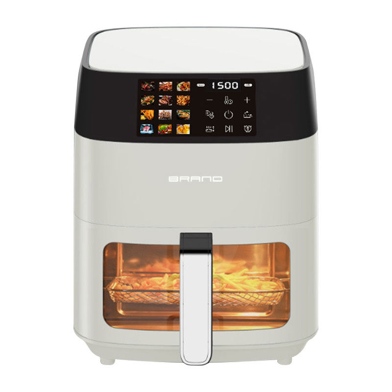 Freidora de aire con mango cómodo, cuadrada, invisible, multifunción, visible al tacto y con pantalla LCD biselada