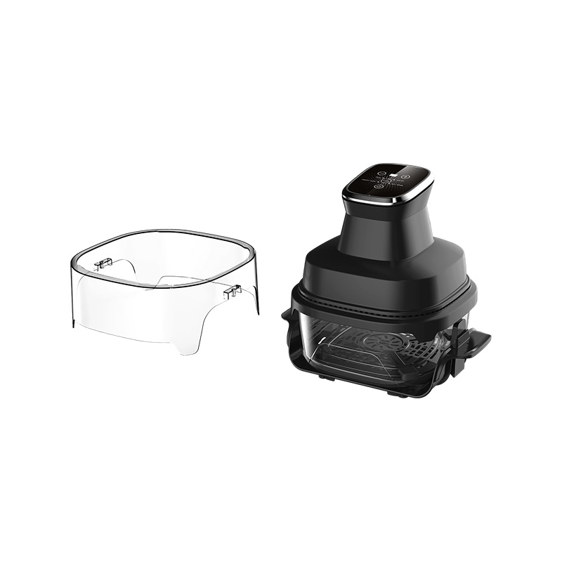 Freidora de aire interior de vidrio de doble capa con control digital GSE026F/GSE027F de 1500 W