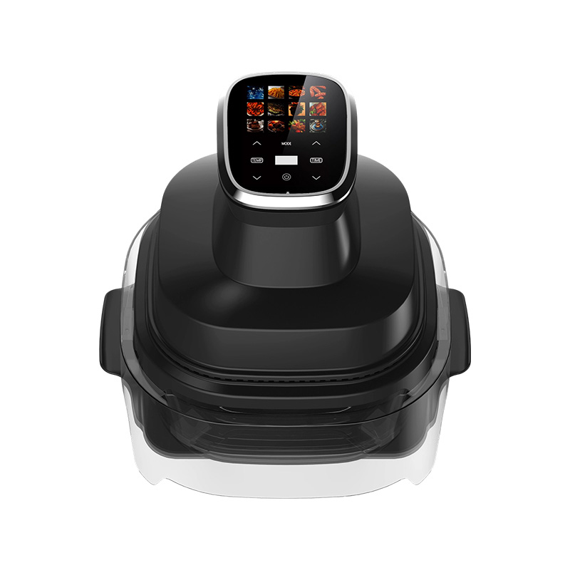 Freidora de aire interior de vidrio de doble capa con control digital GSE026F/GSE027F de 1500 W