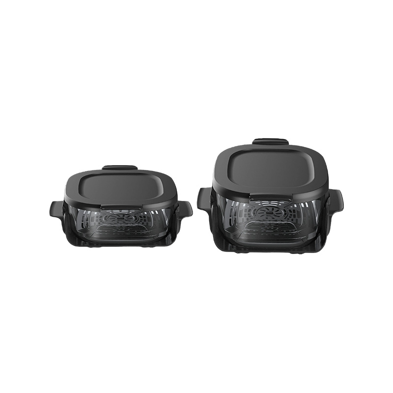 Freidora de aire interior de vidrio de doble capa con control digital GSE026F/GSE027F de 1500 W